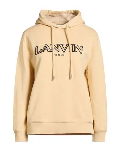 Lanvin Woman Sweatshirt Sand Size L Cotton, Elastane In Nude