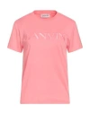 Lanvin Woman T-shirt Pink Size M Cotton, Polyester, Elastane