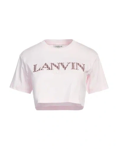 LANVIN LANVIN WOMAN T-SHIRT PINK SIZE XS COTTON, POLYESTER