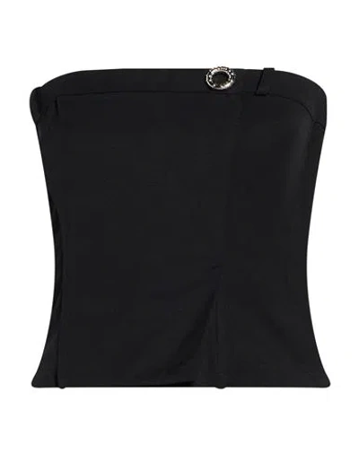 Lanvin Woman Top Black Size 2 Polyamide, Elastane