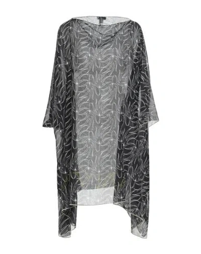 Lanvin Woman Top Black Size Onesize Cotton, Silk
