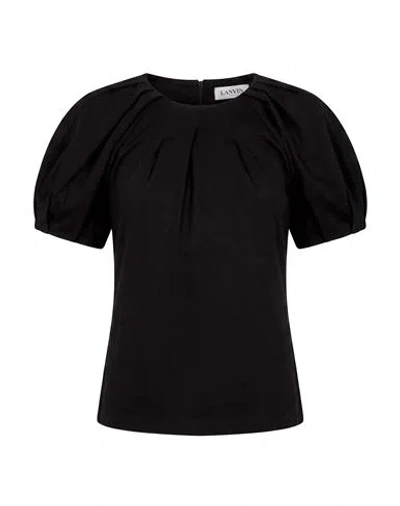 Lanvin Woman Top Black Size Xxl Cotton