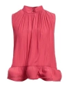 Lanvin Woman Top Fuchsia Size 8 Polyamide In Pink