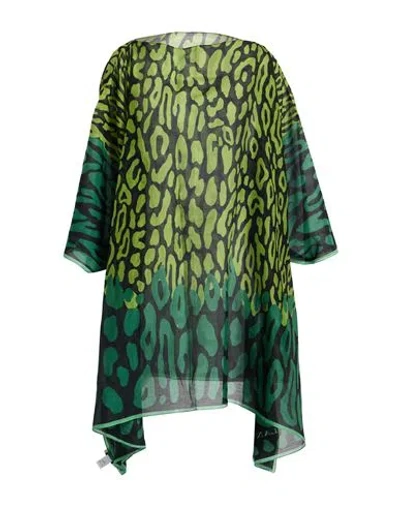 Lanvin Woman Top Green Size Onesize Cotton, Silk