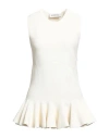 Lanvin Woman Top Ivory Size Xs Wool, Virgin Wool In White