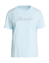 Lanvin Embroidered Script Logo T-shirt In Blue