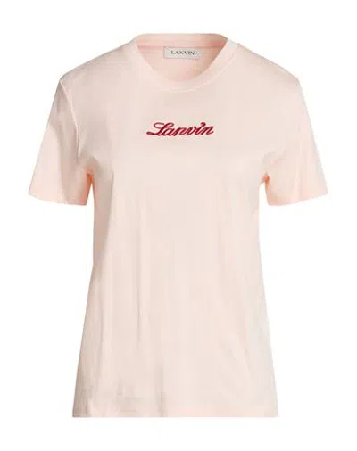 Lanvin Woman T-shirt Light Pink Size M Cotton In Neutral