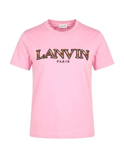 Lanvin Woman T-shirt Pink Size S Cotton