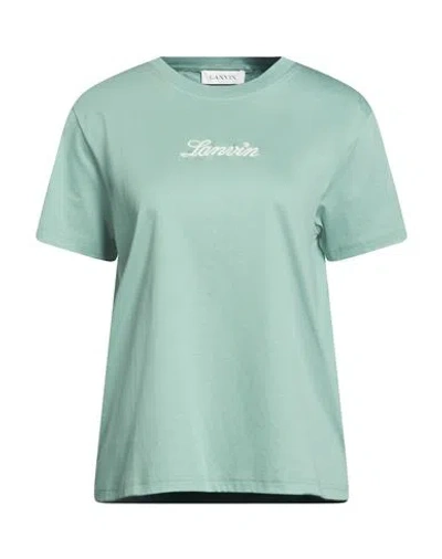 Lanvin Woman T-shirt Sage Green Size S Cotton
