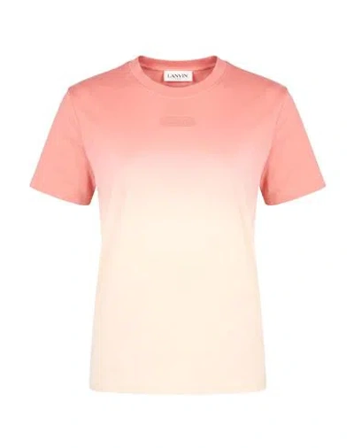 Lanvin Woman T-shirt Salmon Pink Size Xl Cotton