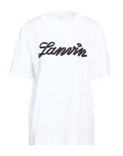 Lanvin Woman T-shirt White Size S Cotton