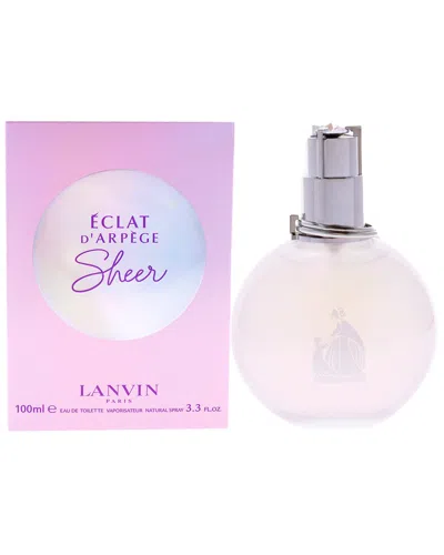 Lanvin Women's 3.3oz Eclat Darpege Sheer Edt In White