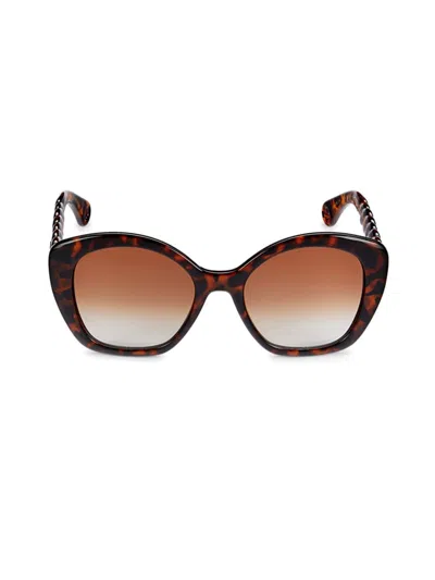 Lanvin Women's 54mm Butterfly Sunglasses In Havana