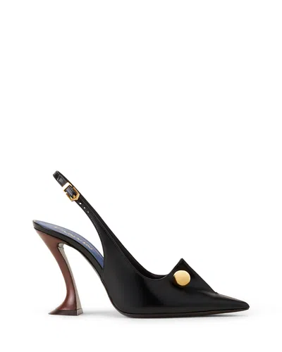 Lanvin Women's Affinity Arch Slingback Pumps In Black