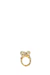 Lanvin Melodie Embellished Bow Detailed Ring In Multicolor