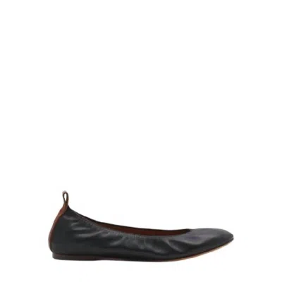LANVIN WOMEN'S BALLERINA FLAT SHOES IN BLACK