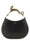 Lanvin Leather Hobo Cat Bag Sm
