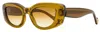 LANVIN WOMEN'S CAT EYE SUNGLASSES LNV641S 208 CARAMEL 50MM