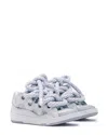 LANVIN WOMEN'S CURB SNEAKERS IN LEATHER WITH SNAKE LACES