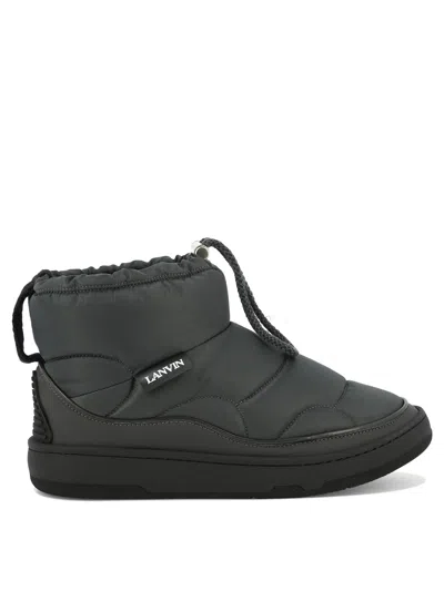 Lanvin Gray Curb Snow Boots In 694 Loden