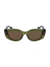 Lanvin Women's Daisy 50mm Cat-eye Sunglasses In Khaki