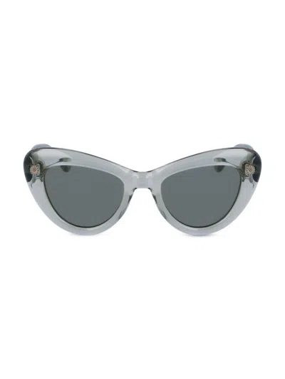 Lanvin Daisy Chunky Plastic Cat-eye Sunglasses In Sage