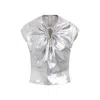 Lanvin Sleeveless Metallic Top In Metallic