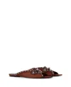 Lanvin Eclipse Arch Flat Mule In Brown