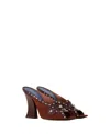 Lanvin Eclipse Arch Heeled Mule In Brown