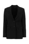 Lanvin Blazer Longline Single-breasted Notch Lapels Flap Pockets In Multicolor