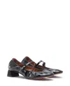 Lanvin Women's Heeled In Glossy Leather Mary Jane Pump