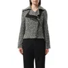 Lanvin Asymmetric-zip Tweed Jacket In Tweed