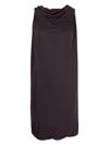 Lanvin Synthetic Fibers Dress In Brown