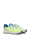 Lanvin L-i Mesh Sneakers In Optic White/green