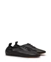 Lanvin Lace-up Leather Slippers In Multi