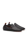 Lanvin Leather Ballerina Loafers For Women In Black