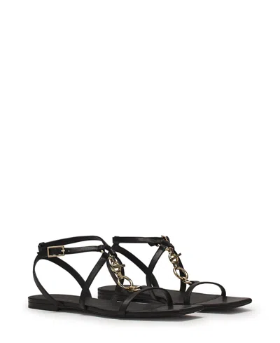 Lanvin Women's Mesure Flat Leather Sandals