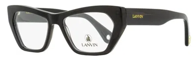 Lanvin Women's Modified Rectangle Eyeglasses Lnv2627 020 Dark Gray 54mm In Multi
