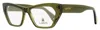 Lanvin Women's Modified Rectangle Eyeglasses Lnv2627 319 Khaki 54mm In Multi