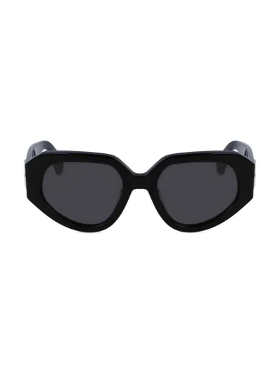 Lanvin Women's Mother & Child 53mm Geometric Sunglasses In Black