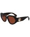 Lanvin Brown Acetate Sunglasses In Brown