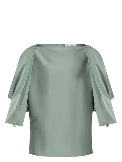 LANVIN WOMEN'S OPEN-SLEEVE TOP