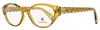 Lanvin Women's Oval Eyeglasses Lnv2623 208 Caramel 52mm In Multi