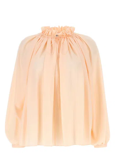 Lanvin Women's Pastel Crepe Blouse T-shirt