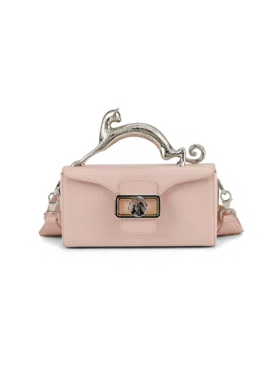 Lanvin Women's Pencil Cat Nano Top Handle Bag In Pink