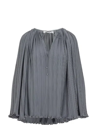 LANVIN WOMEN'S PLEATED BLOUSE TOP