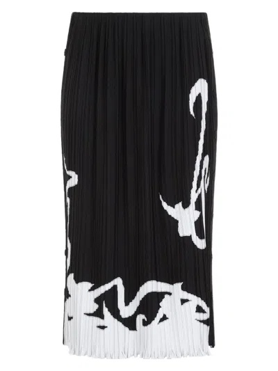 LANVIN WOMEN'S PLEATED LONG SKIRT