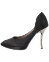 Lanvin Women's Satin Pointed-toe Platform Pump (authentic Pre-loved) In Black