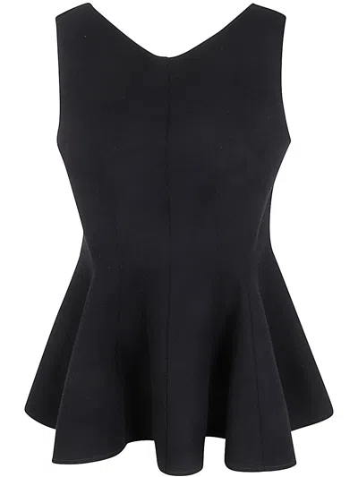 LANVIN LANVIN WOMEN SLEEVELESS FLARED TOP