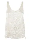 Lanvin Ivory Viscose Top In White